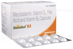 Unicobal D3 1500 Mcg Capsule 10