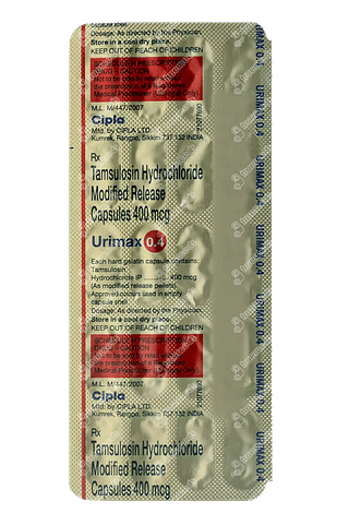 Urimax 0.4 MG Capsule Mr 20