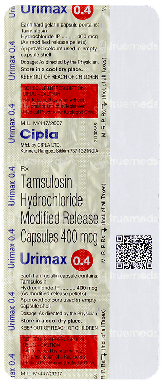 Urimax 0.4 Capsule 20