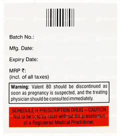 Valent 80 Tablet 10 Valent 80 Tablet 10