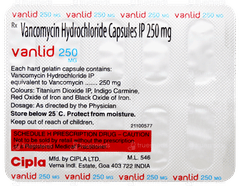 Vanlid 250mg Capsule 10 Vanlid 250mg Capsule 10