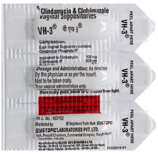 Vh 3 Vaginal Suppositories 3