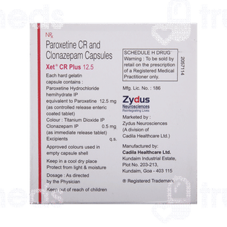Xet Cr Plus 12.5/0.25 MG Capsule 10