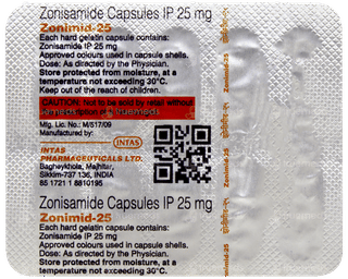 Zonimid 25 Capsule 10