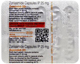 Zonimid 25 Capsule 10