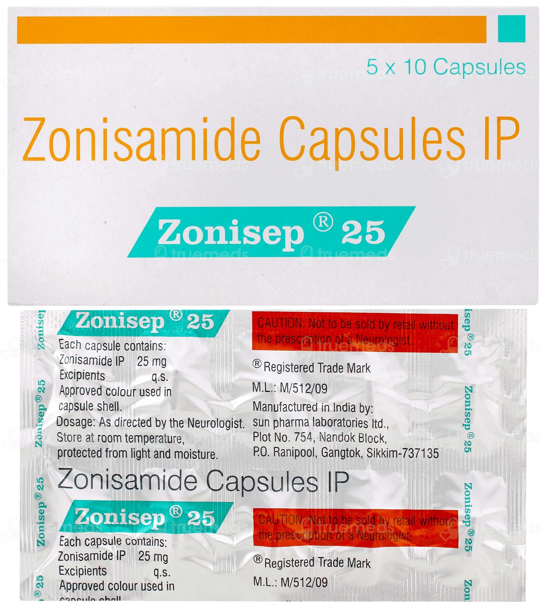 Zonisep 25 Capsule 10: Uses, Side Effects, Price & Substitutes