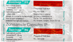 Zonisep 25 Capsule 10