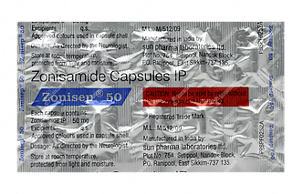 Zonisep 50 MG Capsule 10