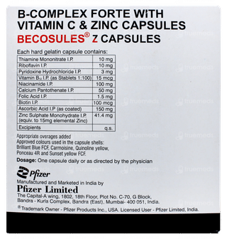 Becosules Z Capsule 20