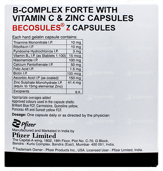 Becosules Z Capsule 20