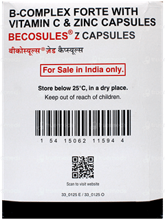 Becosules Z Vitamin B Complex With Vitamin C & Zinc Capsule 20