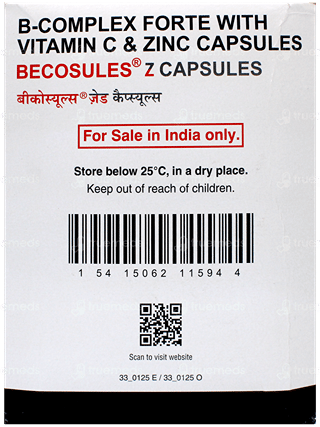 Becosules Z Vitamin B Complex With Vitamin C & Zinc Capsule 20