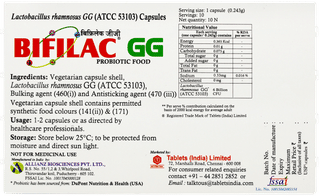 Bifilac Gg Sugar Free Capsule 10