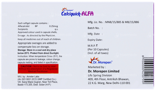 Calciquick Alfa Capsule 10