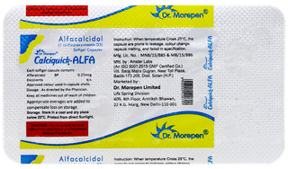 Calciquick Alfa Capsule 10