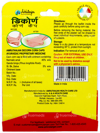 Amrutanjan Decorn Corn Caps 4