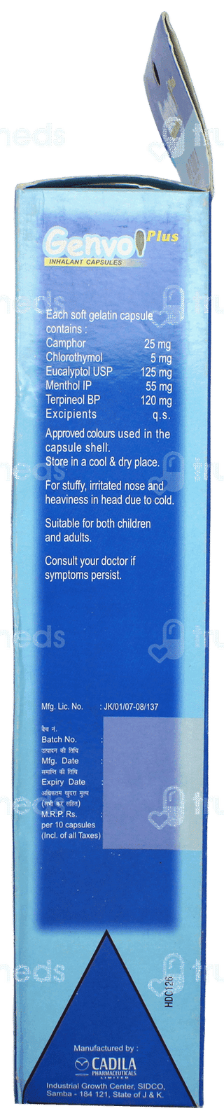 Genvol Plus Inhalant Capsule 10