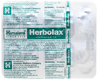 Himalaya Herbolax Capsule 10