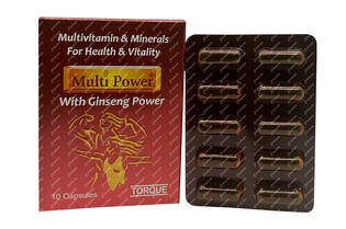 Buy Multipower - Natural Ginseng - for Supporting Daily Energy Needs And  Daily Essential Vitamins - Pack of 1 (10 Capsules) Online in India