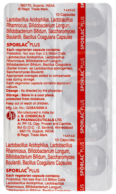 Sporlac Plus Capsule 10
