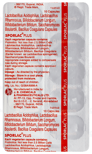 Sporlac Plus Capsule 10