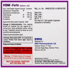 Vdm Forte Vaginal Capsule 7 Vdm Forte Vaginal Capsule 7