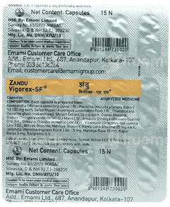 Zandu Vigorex Sf Capsule 15