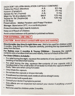 Xl Vapo Inhalent Capsule 10
