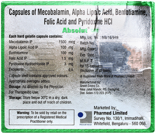 Absolut Dm Capsule 15