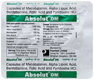 Absolut Dm Capsule 15