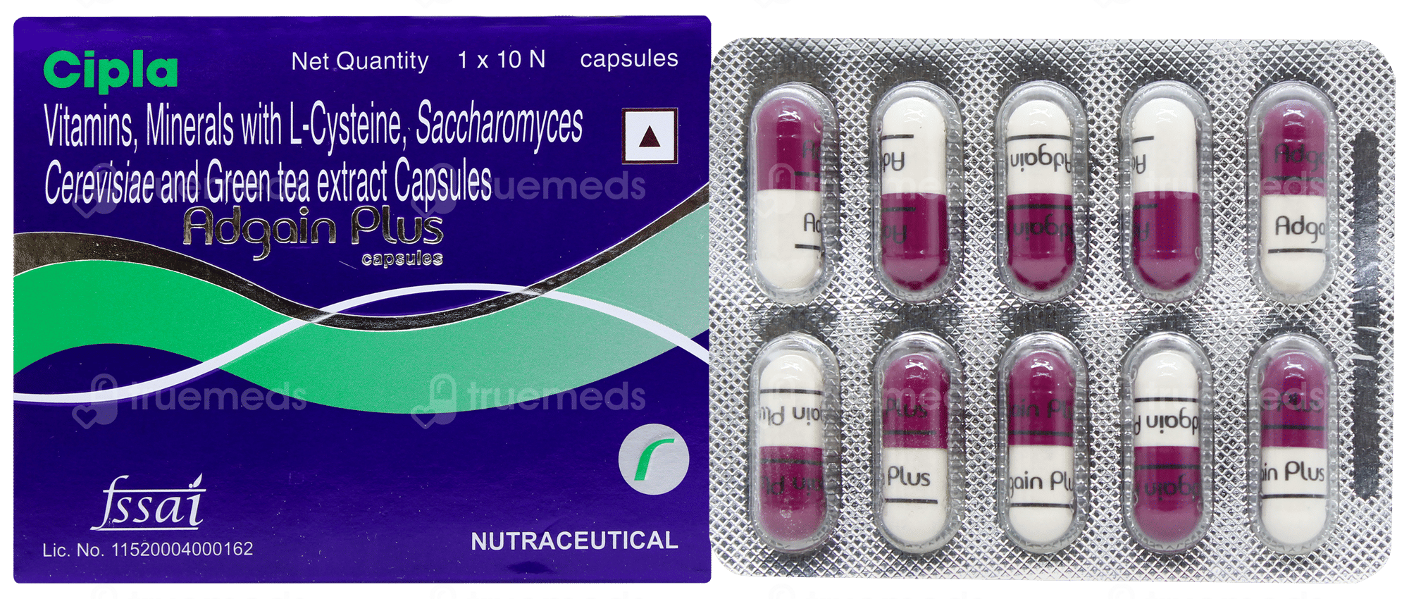 Adgain Plus Capsule | Order ADGAIN PLUS CAPSULE 10 Online at Truemeds