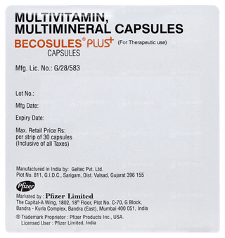 Becosules Plus Capsule 30