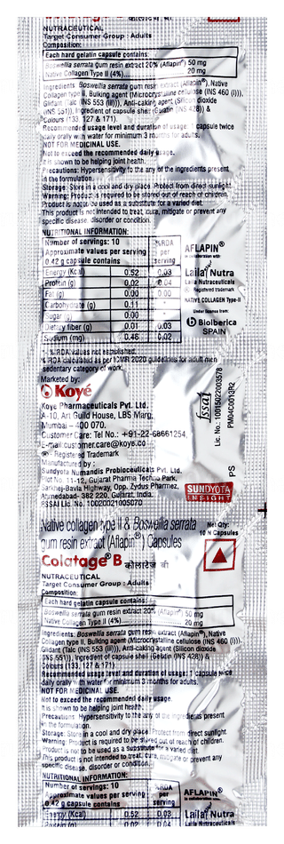 Colatage B Capsule 10