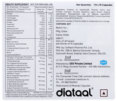 Diataal Nutripop Multivitamin Hair & Skin Energy & Immunity Fitness & Wellness Capsule 15