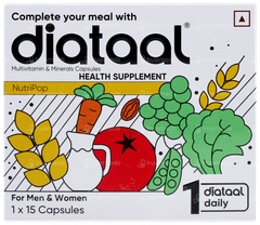 Diataal Nutripop Multivitamin Hair & Skin Energy & Immunity Fitness & Wellness Capsule 15