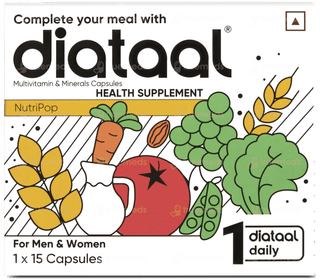 Diataal Nutripop Multivitamin Hair & Skin Energy & Immunity Fitness & Wellness Capsule 15