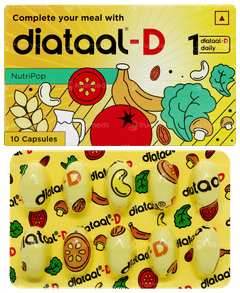 Diataal-d Multivitamin Vit. D & Ala Sustained Energy Heart Health For Men & Women Capsule 10