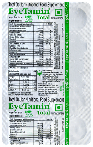 Eyetamin Total Tablet 10