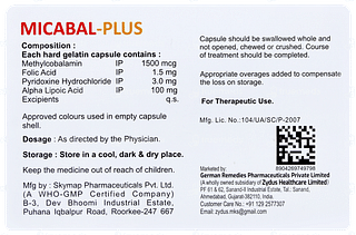 Micabal Plus Capsule 10