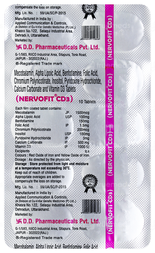 Nervofit Cd3 Tablet 10