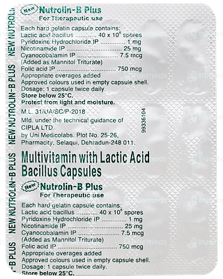 Nutrolin B Plus New Capsule 15