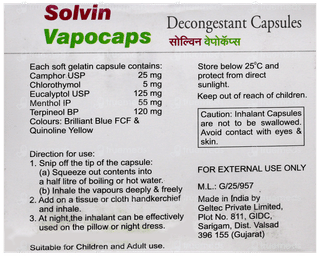 Solvin Vapocaps Capsule 10