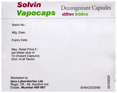 Solvin Vapocaps Capsule 10 Solvin Vapocaps Capsule 10