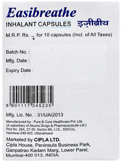 Easibreathe Inhalant Capsule 10