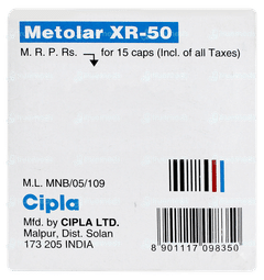 Metolar Xr 50 Capsule 15