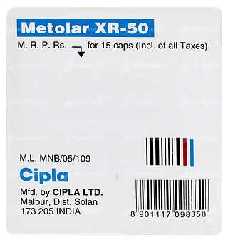 Metolar Xr 50 Capsule 15