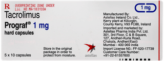 Prograf 1mg Capsule 50