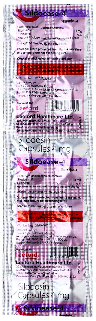 Sildoease 4 Capsule 10