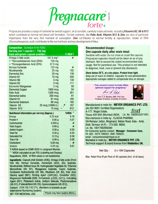 Pregnacare Forte + Capsule 15