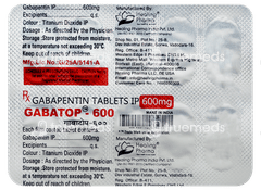 Gabatop 600 Tablet 10